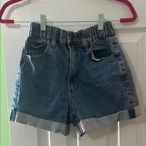 Denim Blue Women's Shorts high waisted